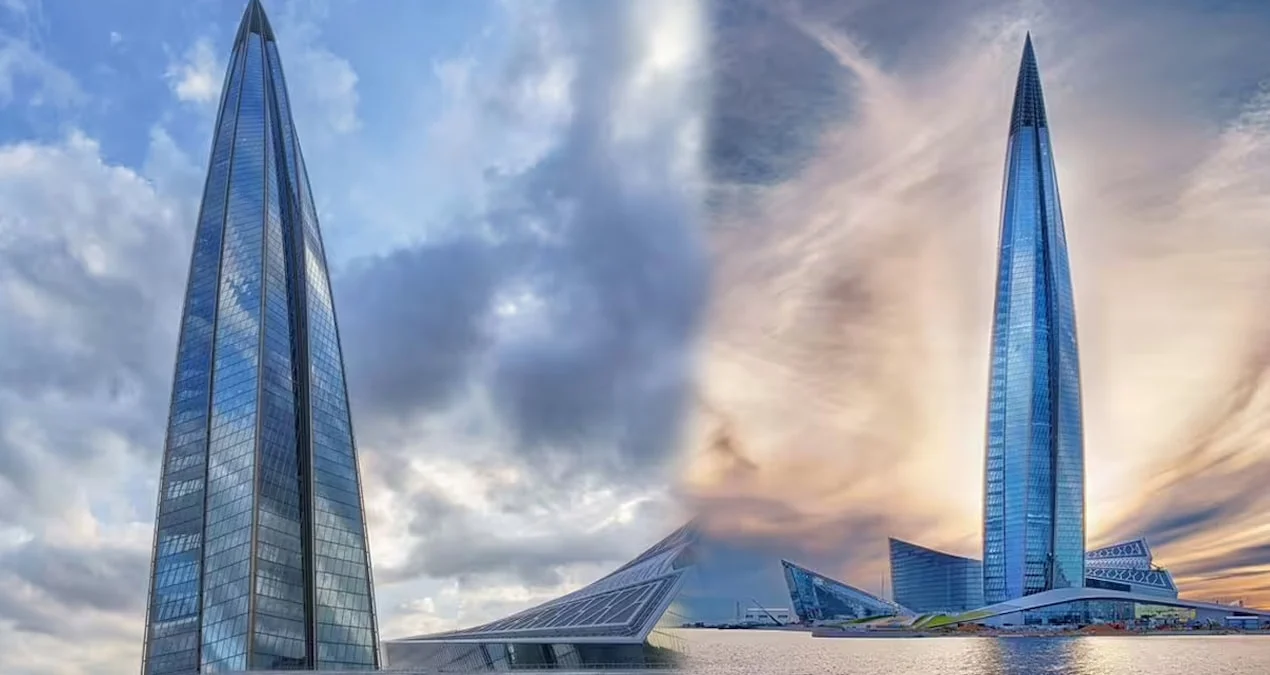 Avropanın ən hündür binası Lakhta Center: 49 saatlıq təməl rekordunu qırdı