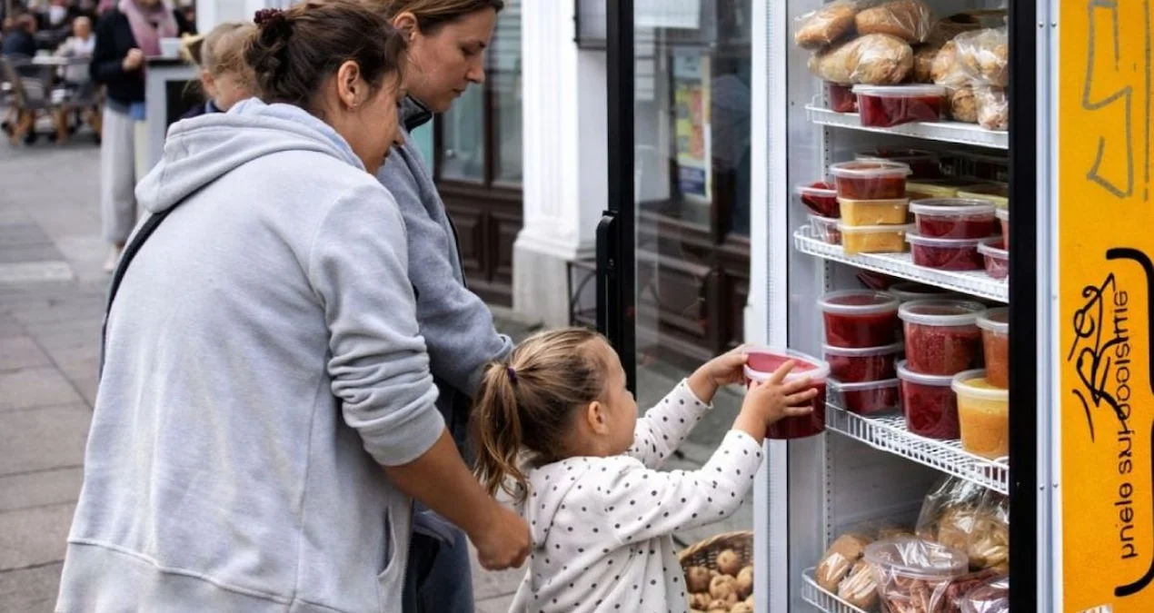 Qida israfına son: Küçələr pulsuz paylaşım soyuducuları ilə dolur