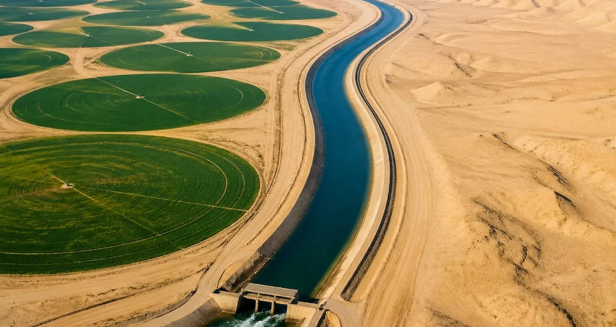 Misir Çölləri Yaşıl Vahaya Çevirir: Nildən Milyonlarla Kubmetr Su Çəkiləcək