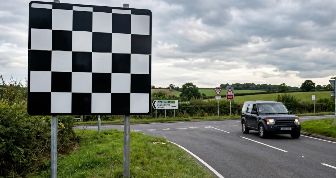 Britaniya yollarında sürücüləri çaşdıran qara-ağ damalı nişanların sirri açıldı!