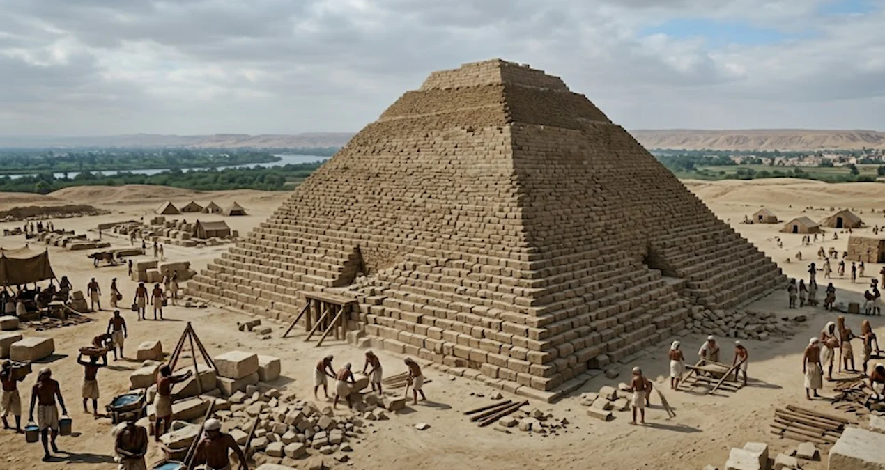 Bəşəriyyətin Ən Böyük Sirri Ortaya Çıxdı: Misir Piramidaları Belə İnşa Edilib!