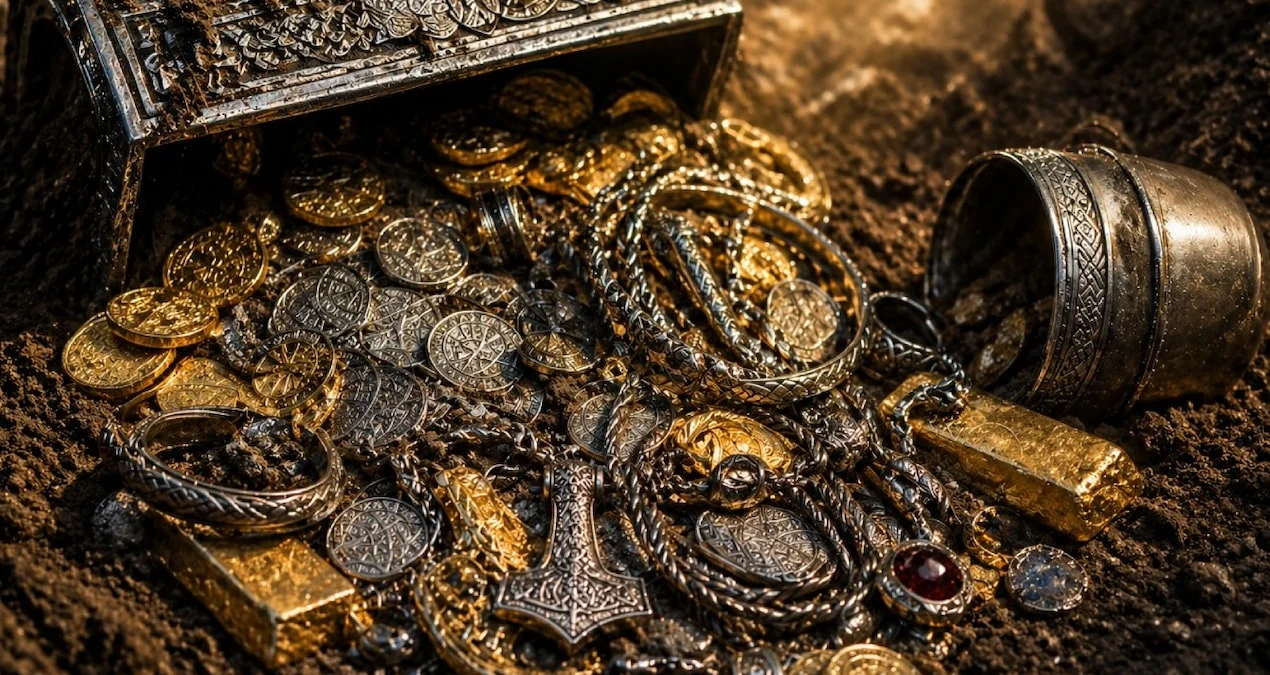 İngiltərədə Viking Xəzinəsi Tapıldı: Təsadüfi Kəşf Tarixi Yenidən Yazır