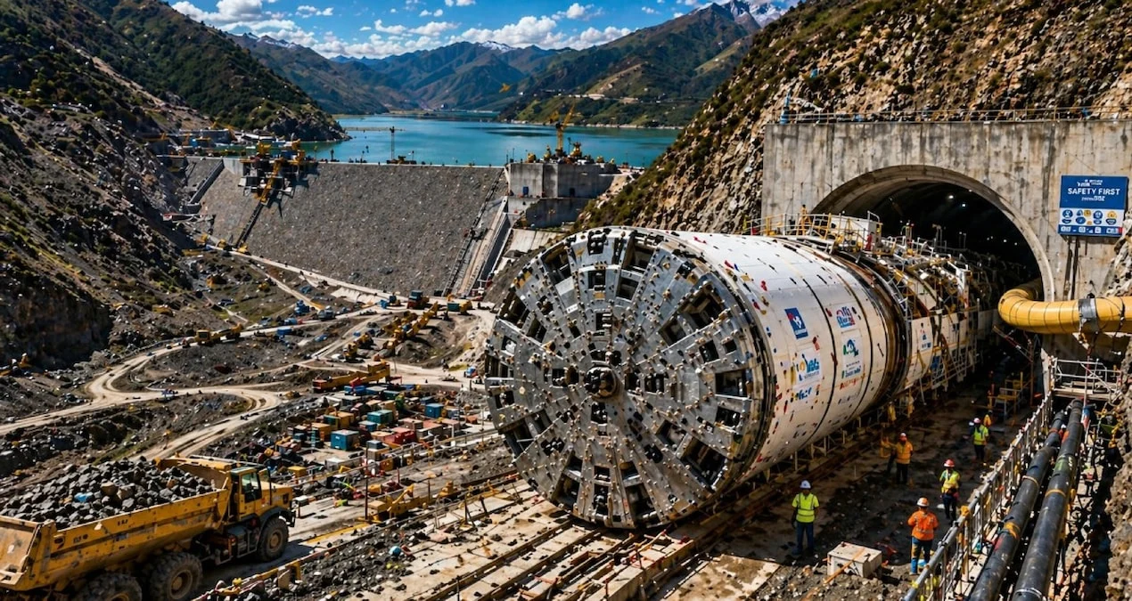 Lesotoda Nəhəng Su Layihəsi Başladı: 423 Metrlik Tünel Maşını Dağları Yaracaq