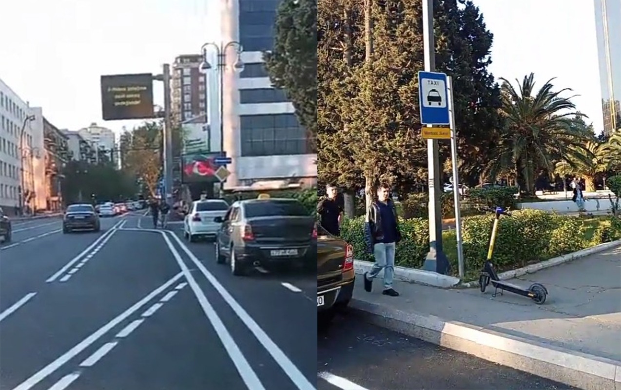 Rəşid Behbudov küçəsindəki xətlənmə çaşqınlıq yaratdı 
							 – Video