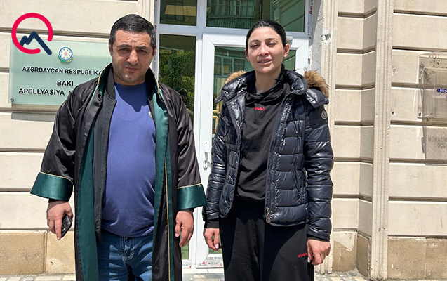 Dünən həbs edilən Fidanı bu gün məhkəmə azad etdi 
							 – Foto