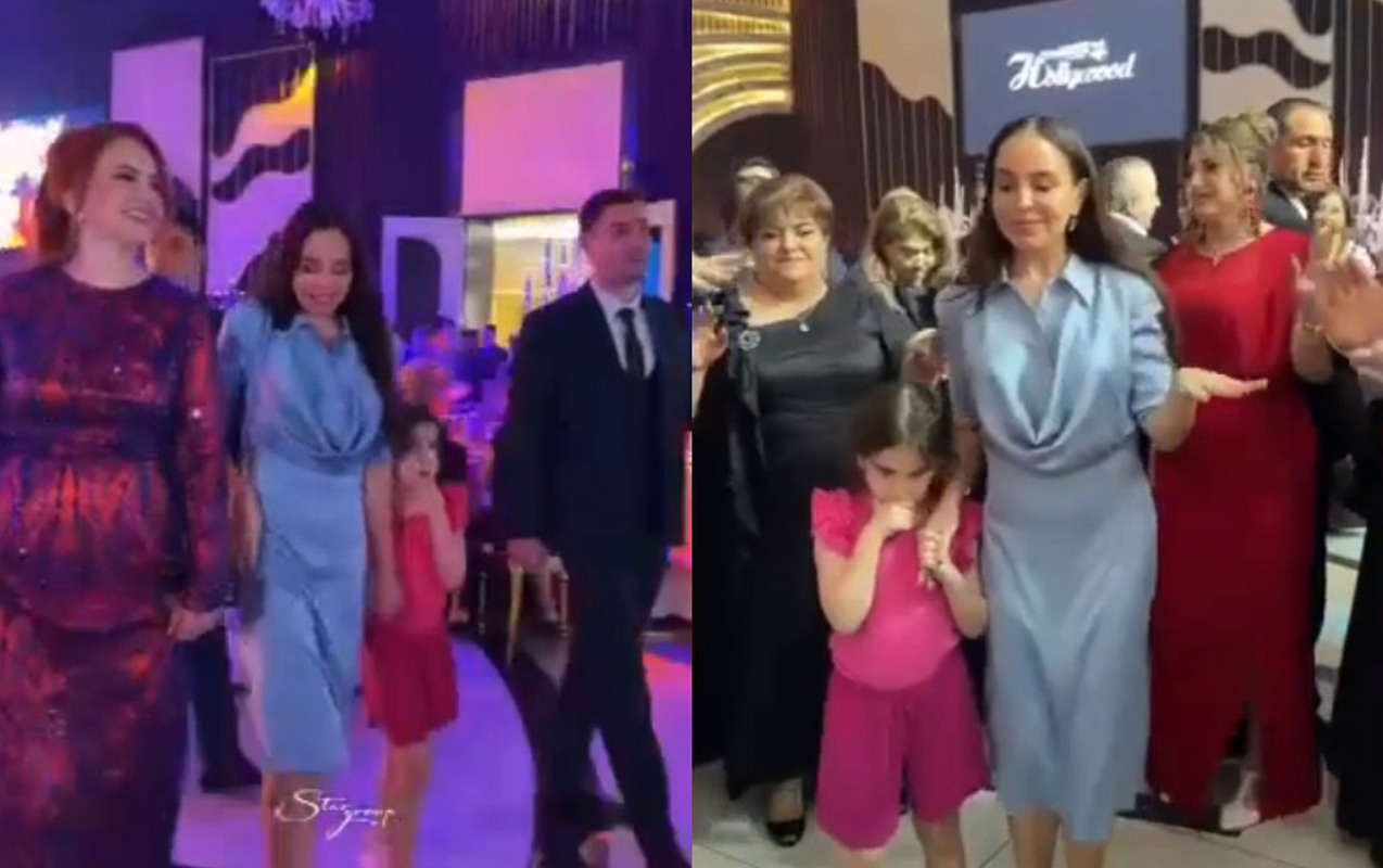 Leyla Əliyeva Bakıda toyda 
							 – Video